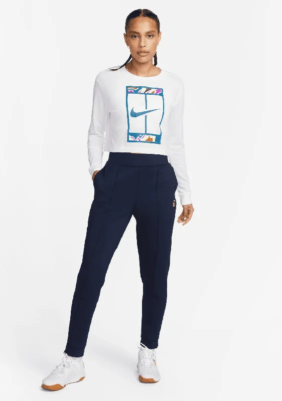 Nike Womens Dri-Fit Long Sleeves Slam Tee <br> DZ3797 100